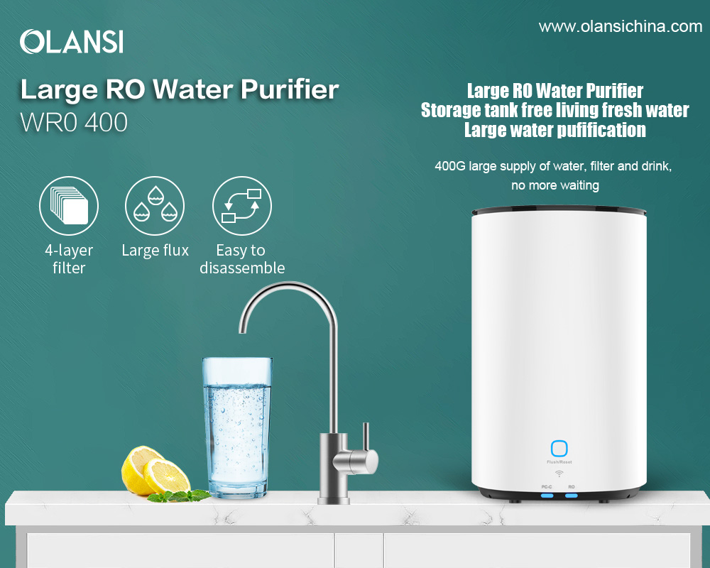 O que é o purificador de dispensador de água de osmose reversa de hidrogênio RO RO com filtro e como funciona?